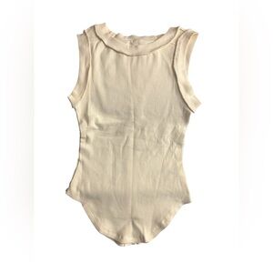 We The Free Cream Ribbed Tank top